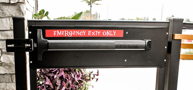 emergency push bar installation in Watsonville